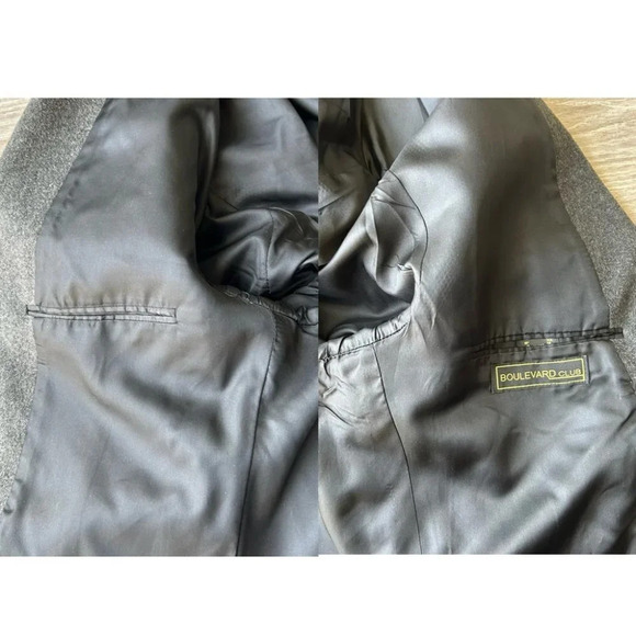 Boulevard Club Soft  Wool Cashmere Blend Blazer Made in Canada - Picture 12 of 14